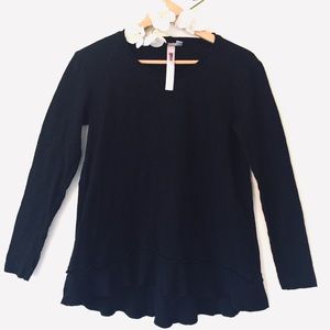 Wilt NWOT Long-Sleeve Ruffle Hem Sz S